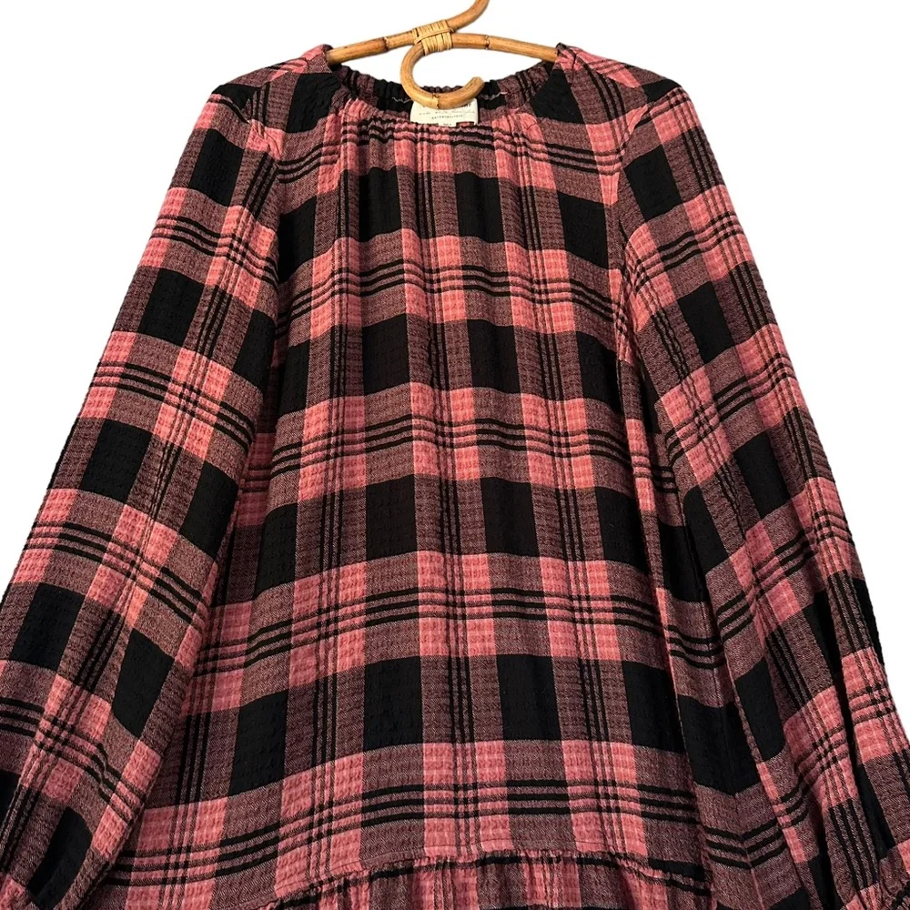 Anthropologie | Cloth & Stone | Daia Plaid Mini Dress Size S *no belt* - Picture 3 of 13